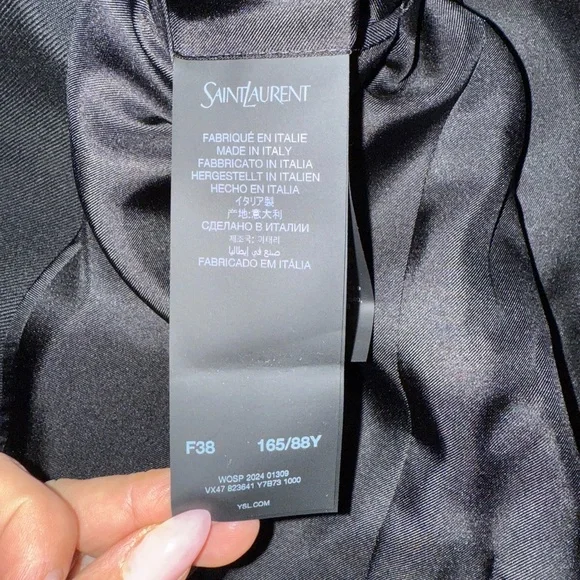 SAINT LAURENT Wool gabardine blazer
